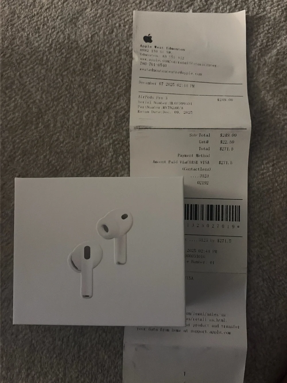 Apple AirPods Pro 3 True Wireless Earbuds - White